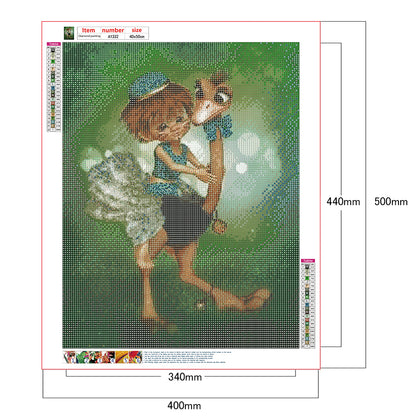 Cartoon Girls - Full Round Drill Diamond Painting 40*50CM
