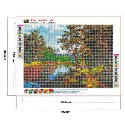 Mountain Water - Full Round Drill Diamond Painting 40*30CM