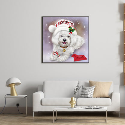 Dog - Full Round Drill Diamond Painting 30*30CM