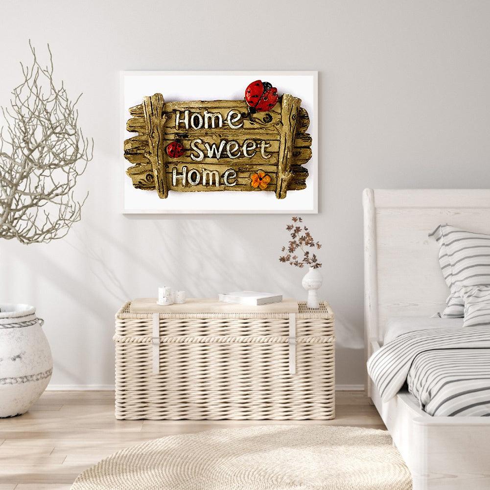 Wooden Picture - Full Round Drill Diamond Painting 40*30CM