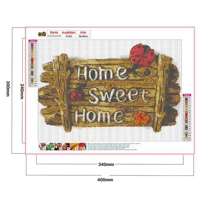 Wooden Picture - Full Round Drill Diamond Painting 40*30CM