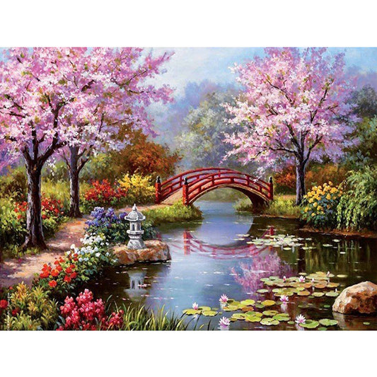 Pleasant Village - Full Square Drill Diamond Painting 40*30CM