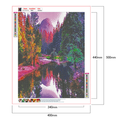 Mountain Water - Full Round Drill Diamond Painting 40*50CM