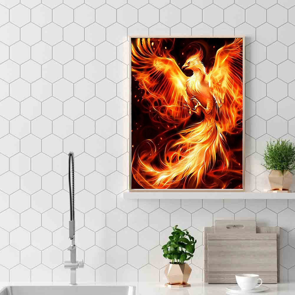 Fire Animal - Full Round Drill Diamond Painting 30*40CM