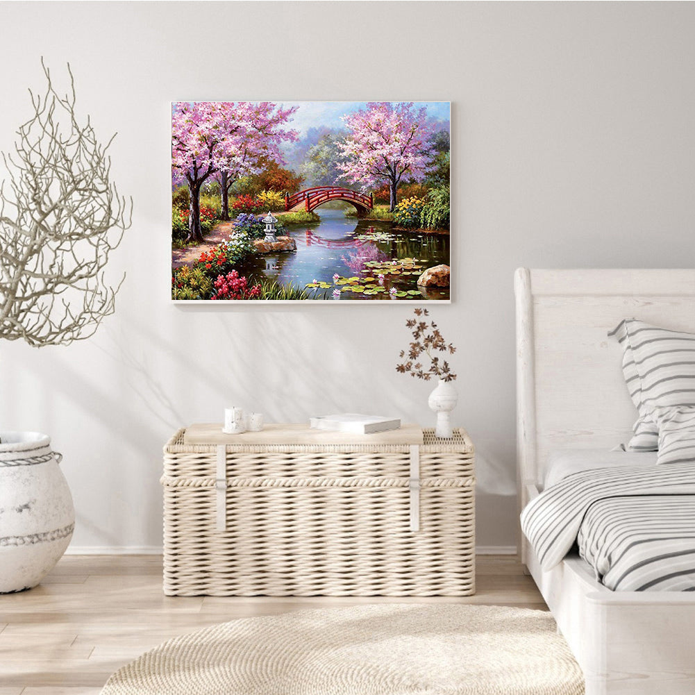 Flower Grass - Full Round Drill Diamond Painting 40*50CM