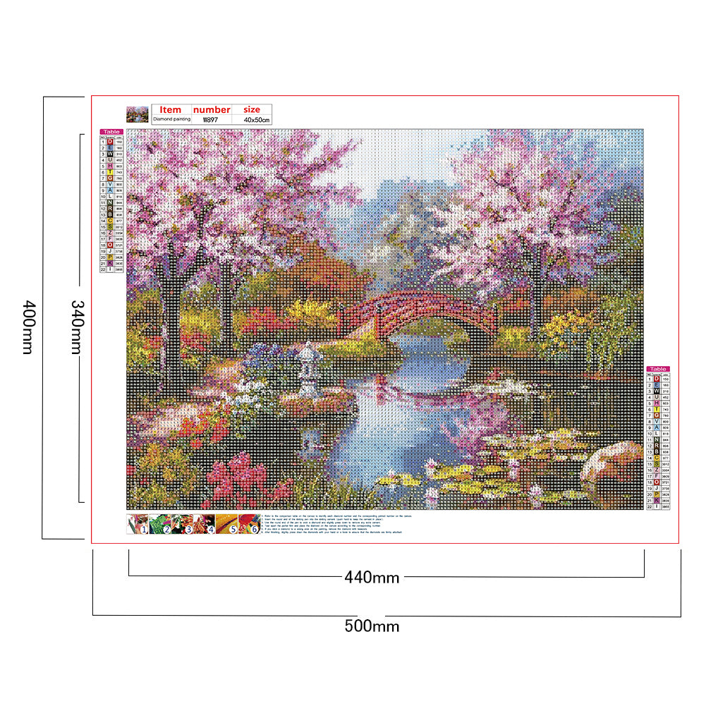 Flower Grass - Full Round Drill Diamond Painting 40*50CM
