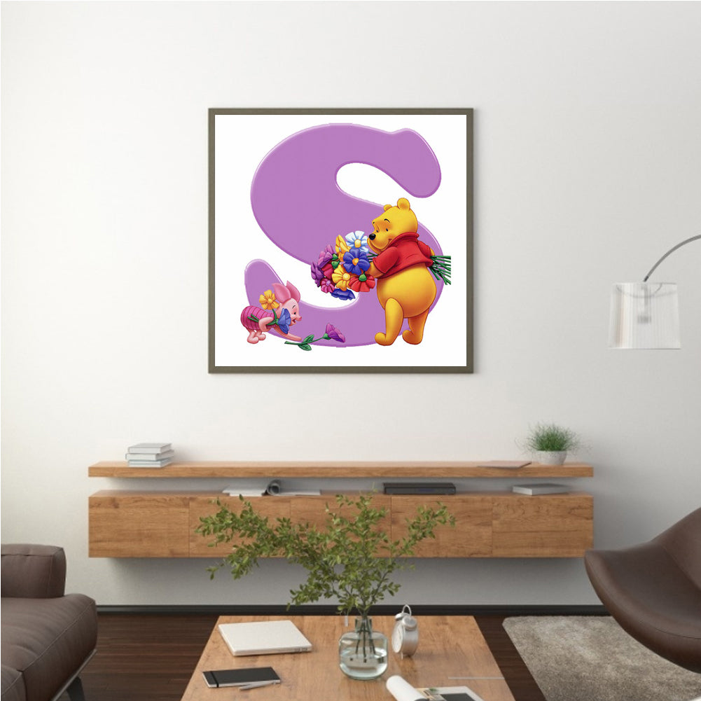 Bear Letter - Full Square Drill Diamond Painting 40*40CM