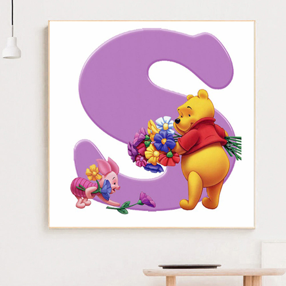 Bear Letter - Full Square Drill Diamond Painting 40*40CM