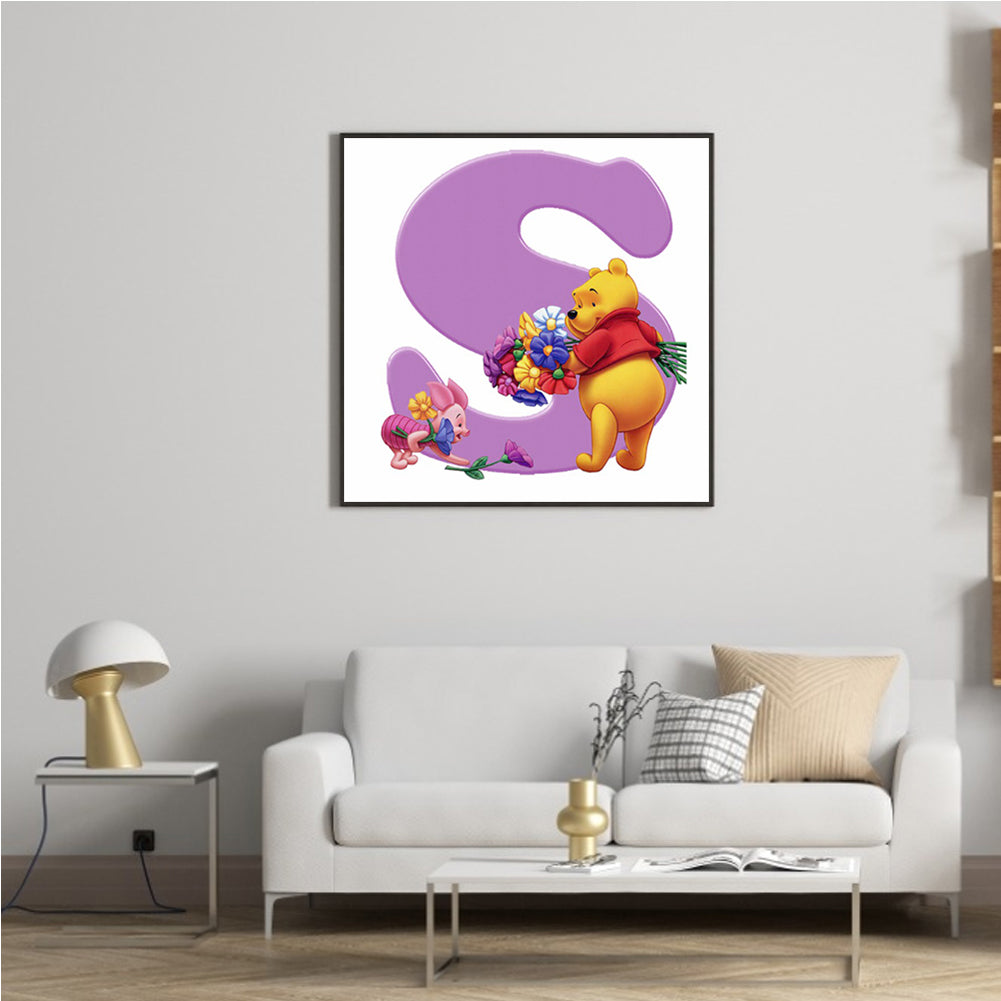 Bear Letter - Full Square Drill Diamond Painting 40*40CM