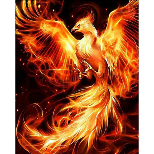 Flame Bird - Full Square Drill Diamond Painting 50*60CM