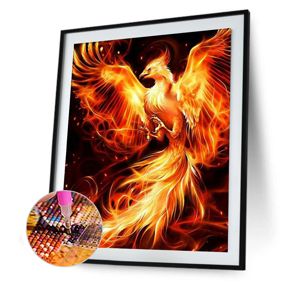 Flame Bird - Full Square Drill Diamond Painting 50*60CM