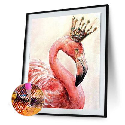 Pink Bird - Full Square Drill Diamond Painting 40*50CM