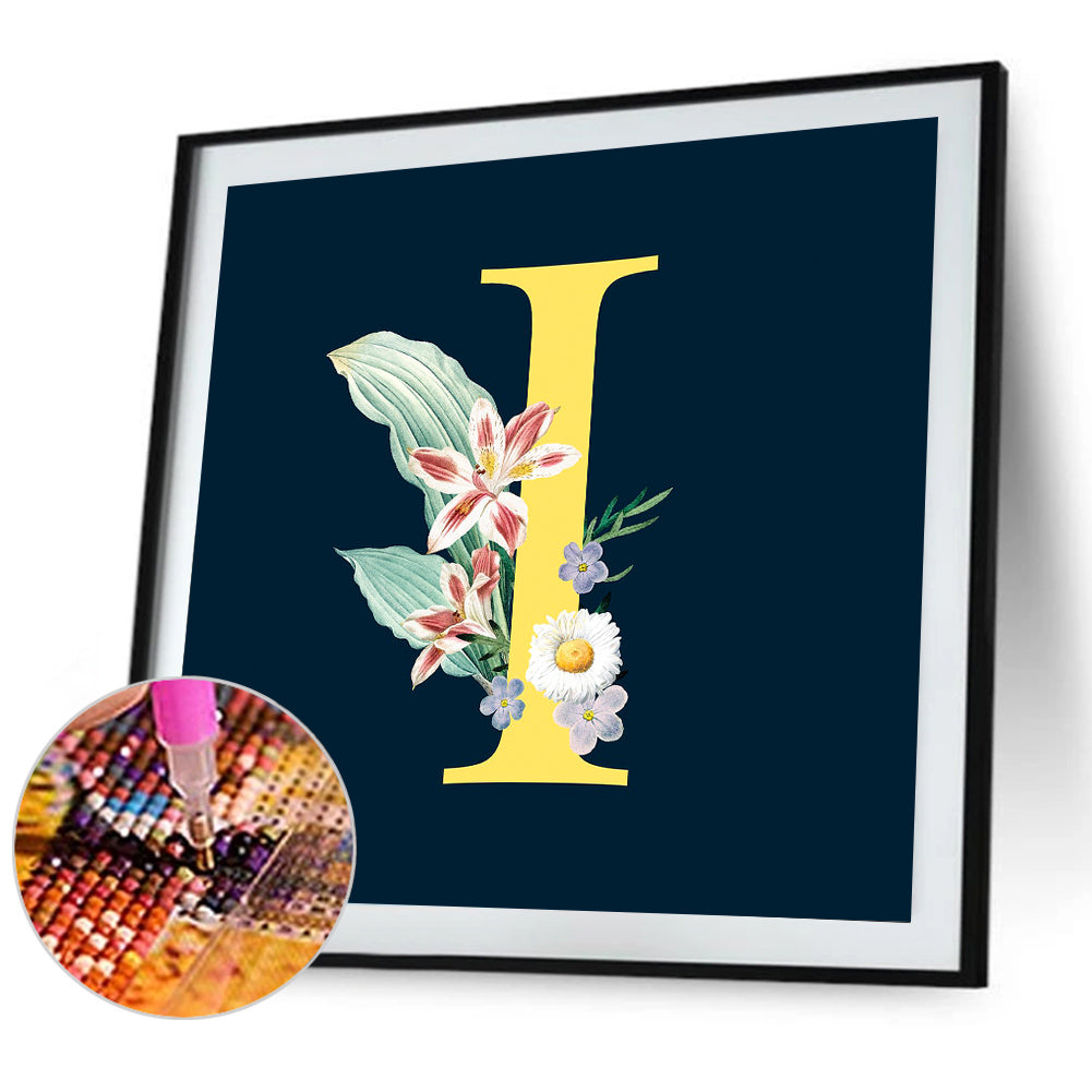 Sunflower Letter - Full Round Drill Diamond Painting 30*30CM