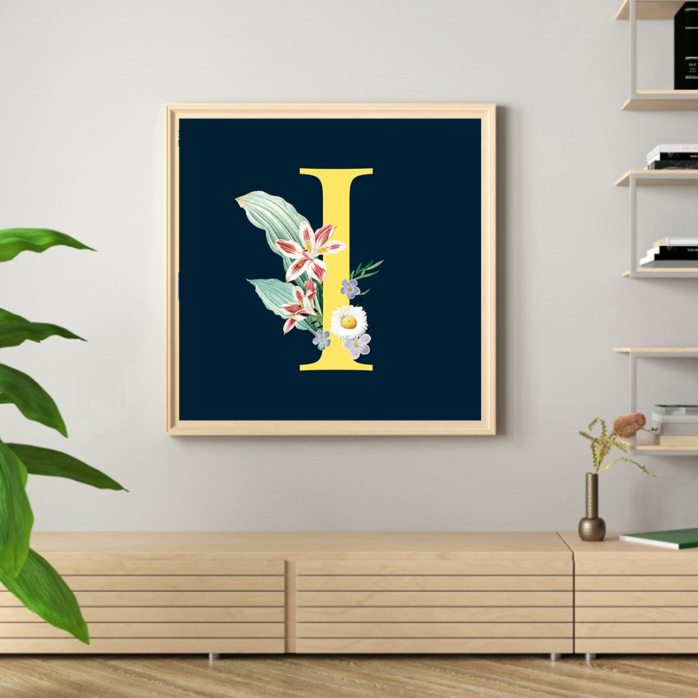 Sunflower Letter - Full Round Drill Diamond Painting 30*30CM