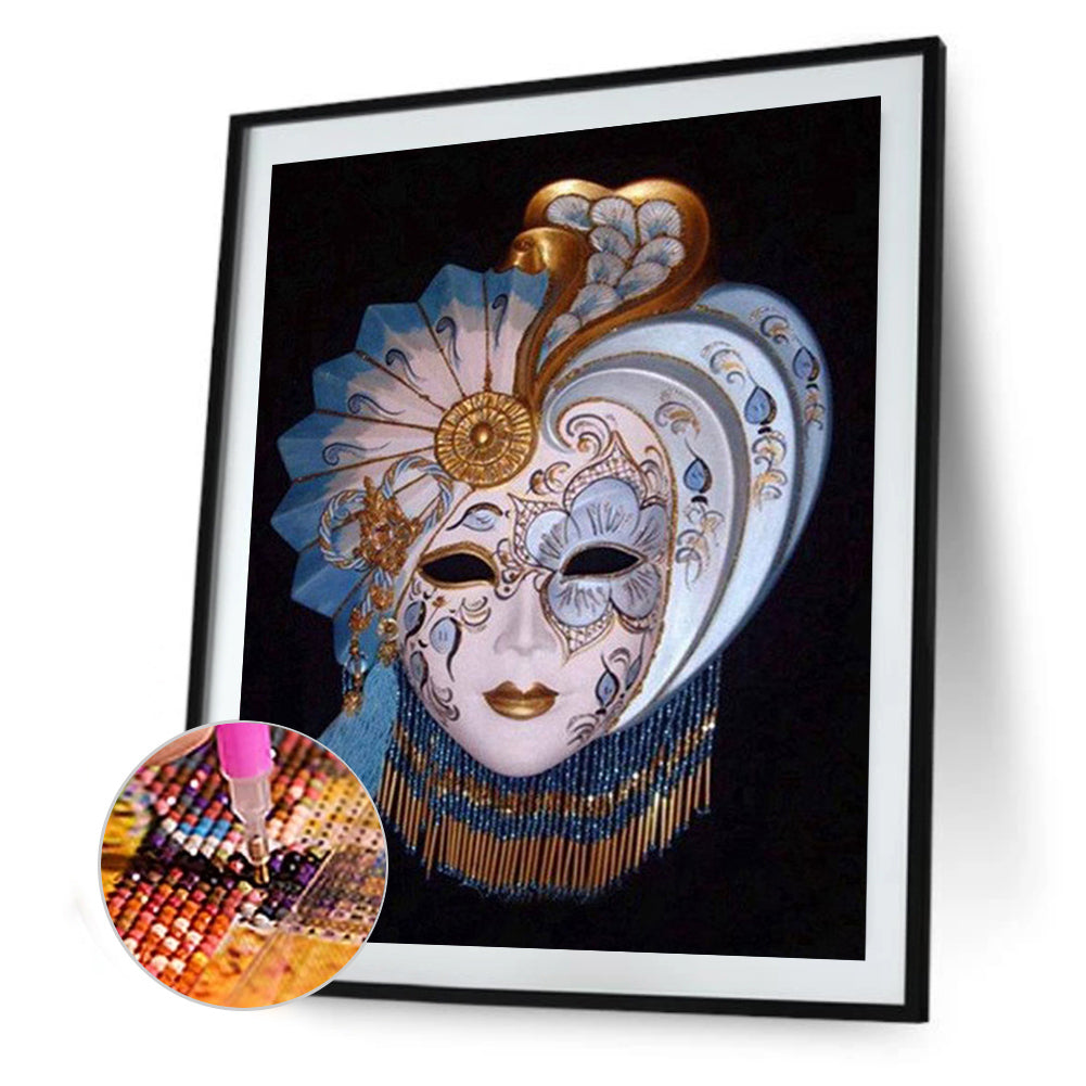 Flower Mask - Full Round Drill Diamond Painting 50*60CM