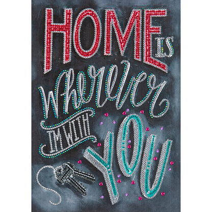 English Letter - Special Shaped Drill Diamond Painting 30*40CM