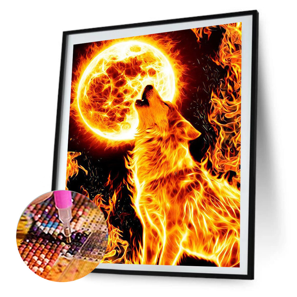 Cat Wolf - Full Square Drill Diamond Painting 50*60CM