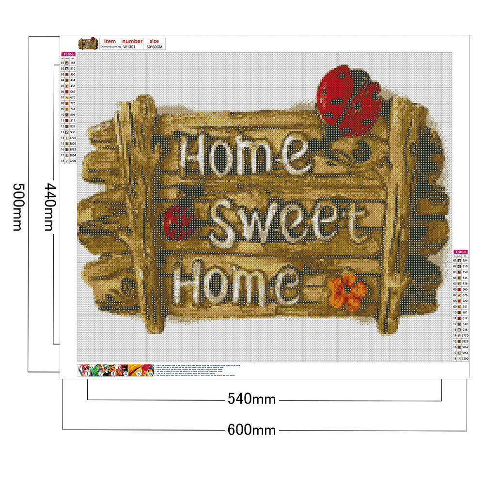 Sweet Sign - Full Square Drill Diamond Painting 60*50CM