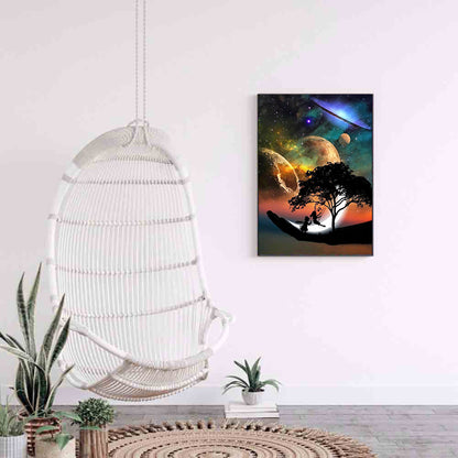 Sky Silhouette - Full Round Drill Diamond Painting 30*40CM