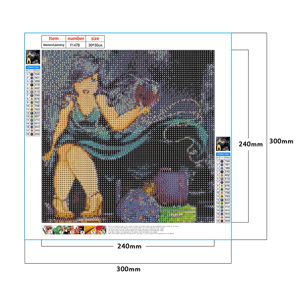 Busty Woman - Full Round Drill Diamond Painting 30*30CM