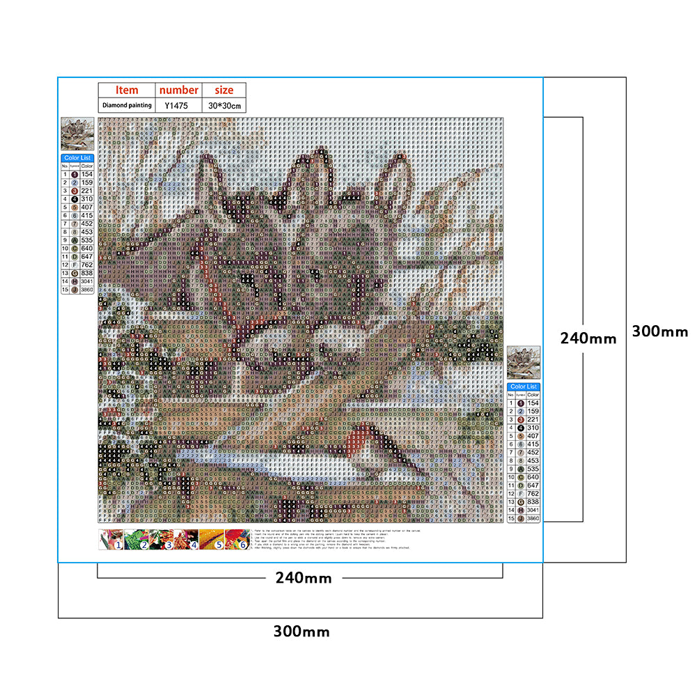 Snowland Donkey - Full Round Drill Diamond Painting 30*30CM