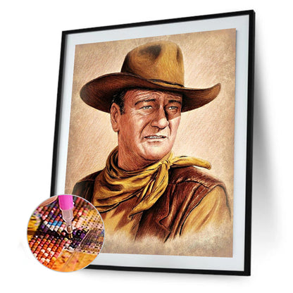 Cool Cowboy - Full Round Drill Diamond Painting 50*60CM