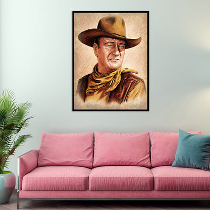 Cool Cowboy - Full Round Drill Diamond Painting 50*60CM