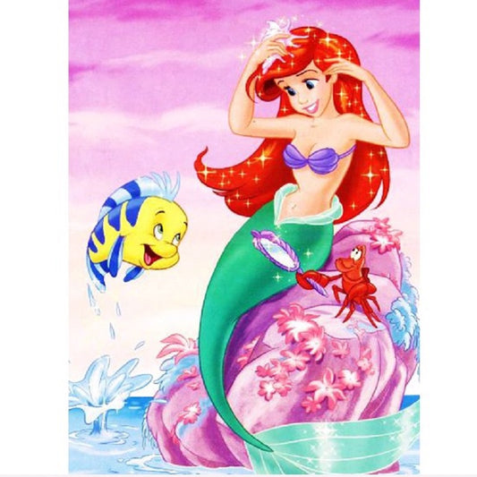 Mermaid Princess - Full Round Drill Diamond Painting 30*40CM