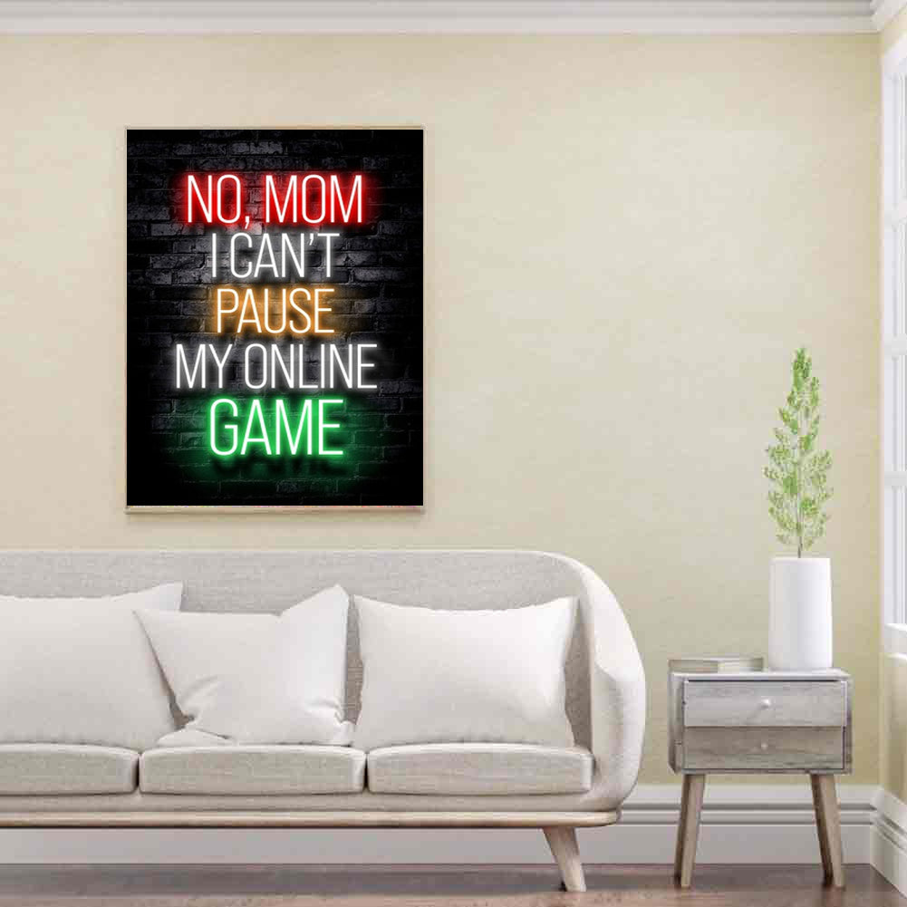 Colorful Letter - Full Round Drill Diamond Painting 30*40CM