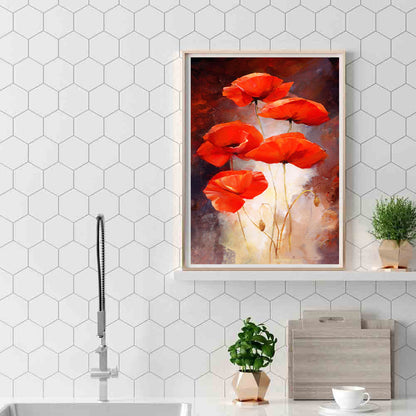 Shining Flowers - Full Round Drill Diamond Painting 30*40CM