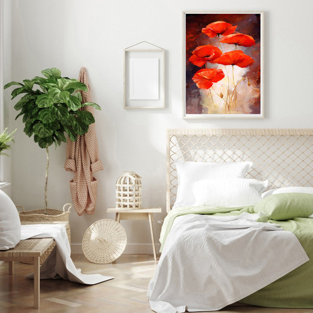 Shining Flowers - Full Round Drill Diamond Painting 30*40CM