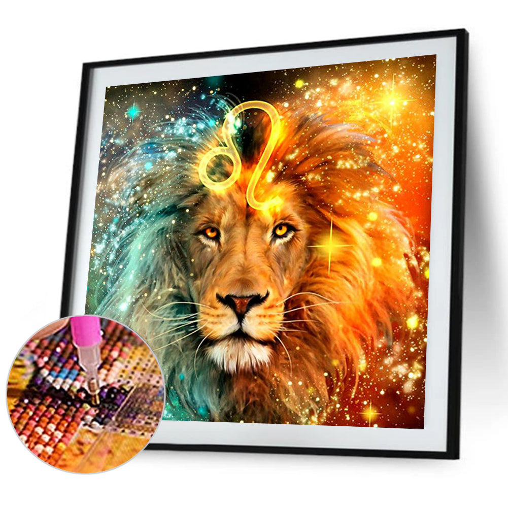 Lion - Full Square Drill Diamond Painting 30*30CM