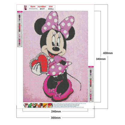 Mouse Cartoon - Full Round Drill Diamond Painting 30*40CM