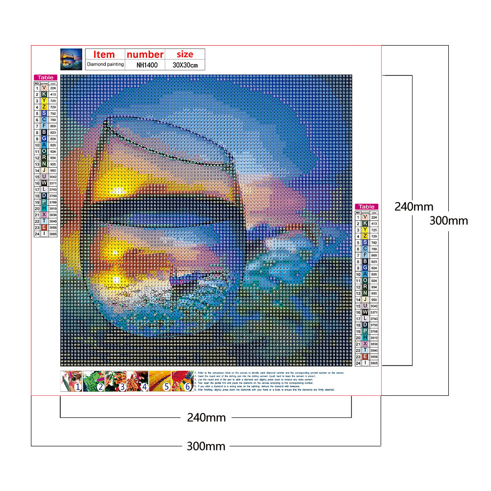 Cup Landscape - Full Round Drill Diamond Painting 30*30CM