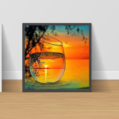 Cup Landscape - Full Round Drill Diamond Painting 30*30CM