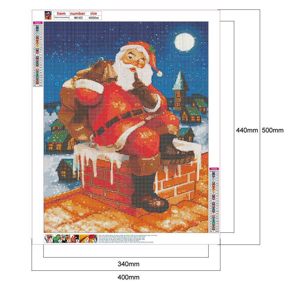 Santa - Full Round Drill Diamond Painting 40*50CM