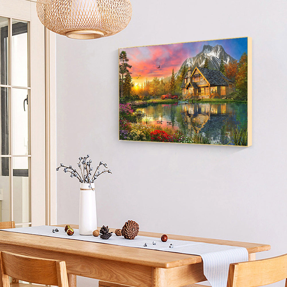 River House - Full Round Drill Diamond Painting 40*30CM