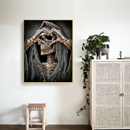 Abstract Skull - Full Round Drill Diamond Painting 50*60CM