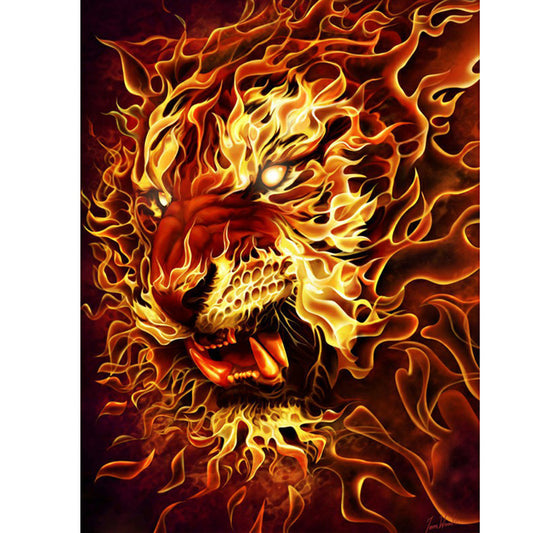 Lion - Full Square Drill Diamond Painting 50*60CM