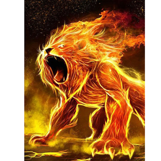 Lion - Full Square Drill Diamond Painting 50*60CM