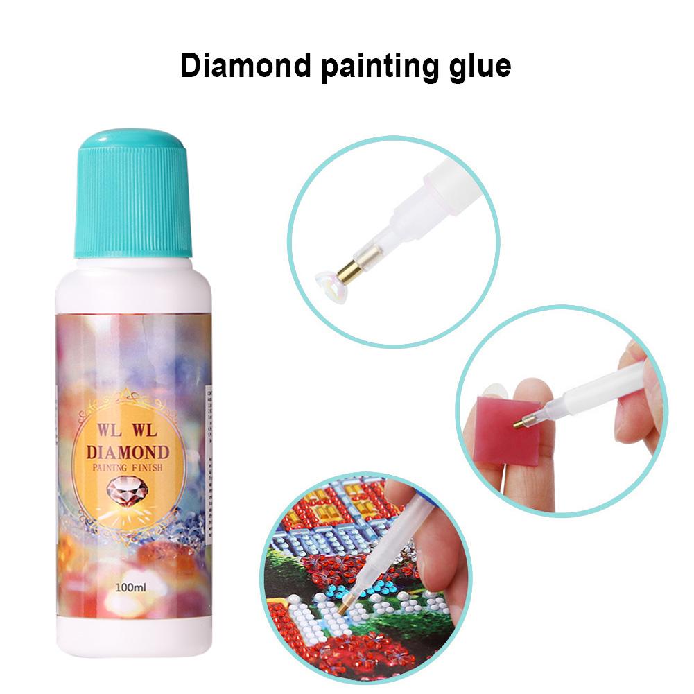 5x100ml DIY Diamond Painting Conserver Permanent Hold Shine Effect Sealer