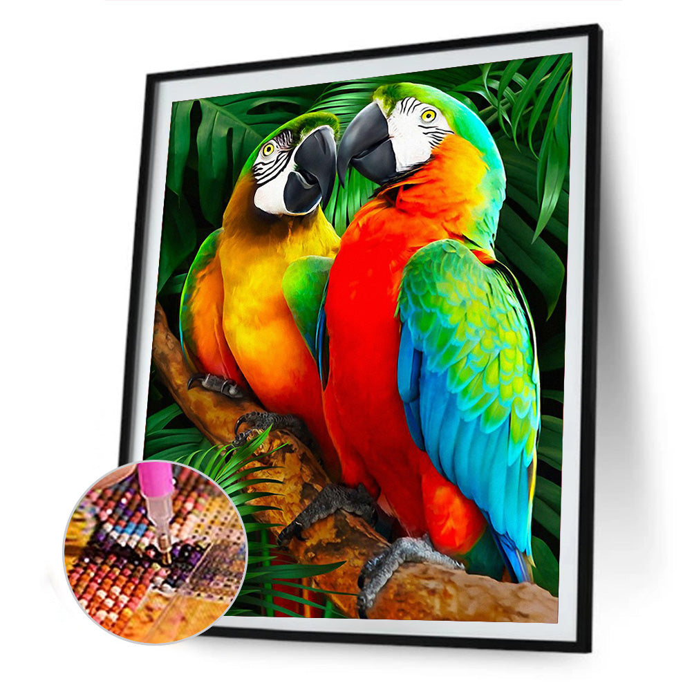 Parrot - Full Round Drill Diamond Painting 40*50CM