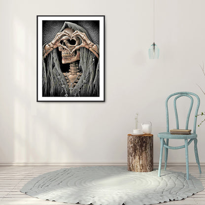 Skull Witch - Full Round Drill Diamond Painting 40*50CM