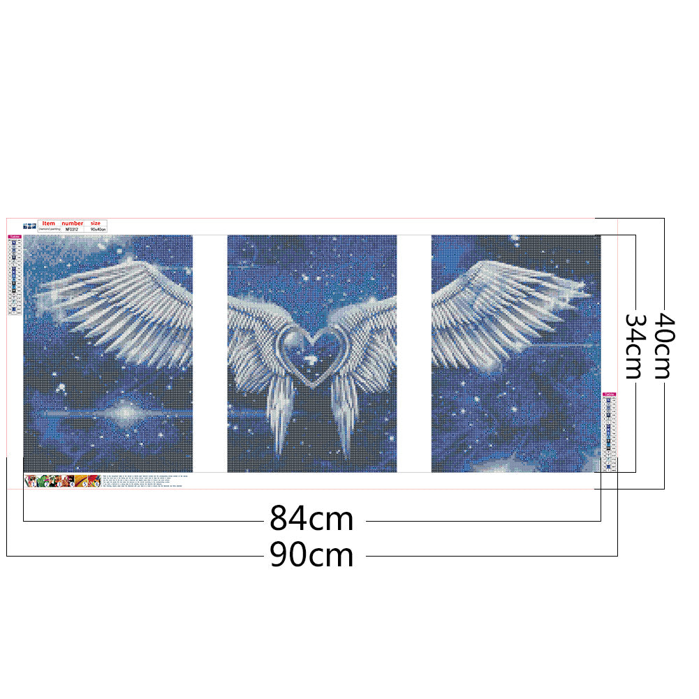 Angel Wing - Full Square Drill Diamond Painting 90*40CM