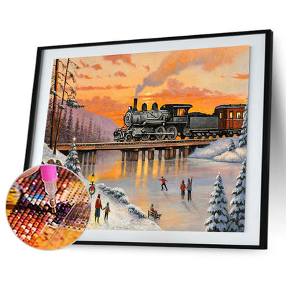 Train - Full Round Drill Diamond Painting 50*40CM