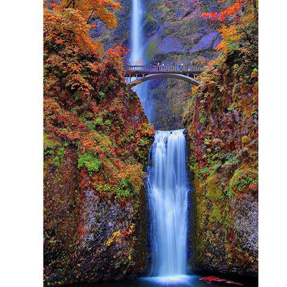 Waterfall - Full Round Drill Diamond Painting 50*60CM