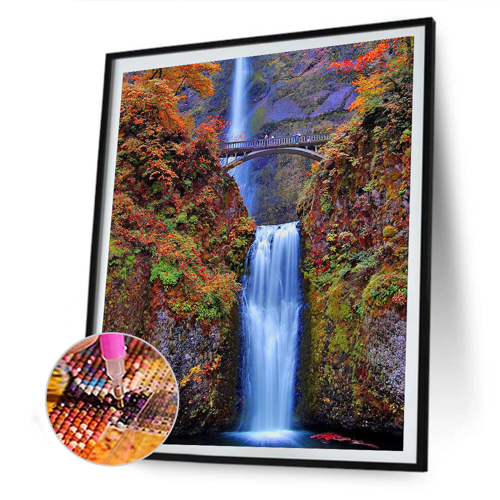 Waterfall - Full Round Drill Diamond Painting 50*60CM