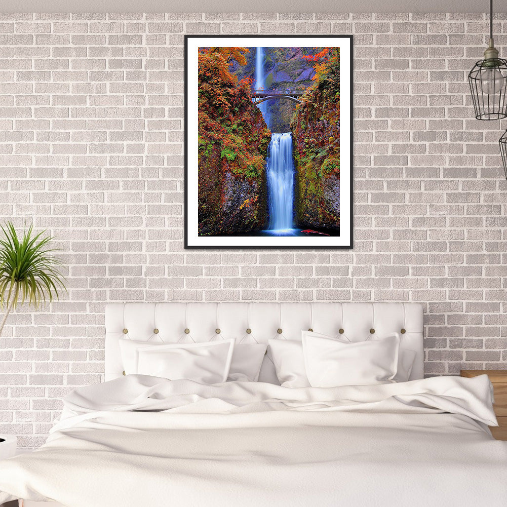 Waterfall - Full Round Drill Diamond Painting 50*60CM