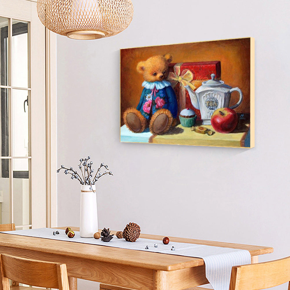 Cartoon Bear - Full Round Drill Diamond Painting 40*30CM