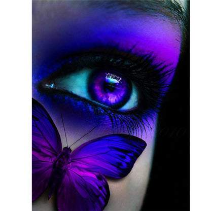 Butterfly Eyes - Full Round Drill Diamond Painting 40*50CM